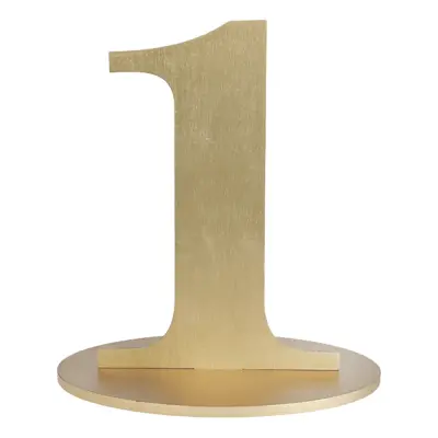 Bordsdekoration Siffra Matt Guld - Siffra 1