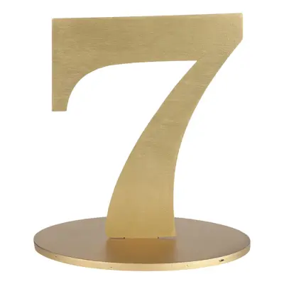 Bordsdekoration Siffra Matt Guld - Siffra 7