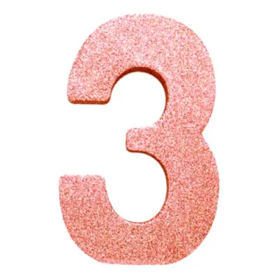 Bordsdekoration Siffra Roséguld - Siffra 3
