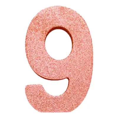 Bordsdekoration Siffra Roséguld - Siffra 9