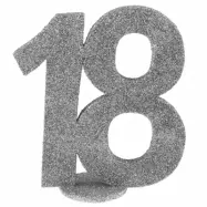 Bordsdekoration silver 18 år