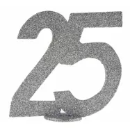 Bordsdekoration silver 25 år