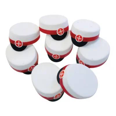 Bordsdekoration Studentmössa DK Röd - 8-pack