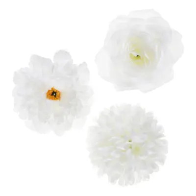 Bordsdekoration Vita Blommor - 3-pack
