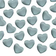 Bordsdekorationer Hjärta Blå - 40-pack