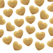 Bordsdekorationer Hjärta Guld - 40-pack