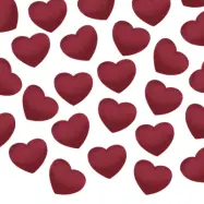 Bordsdekorationer Hjärta Mörkröd - 40-pack