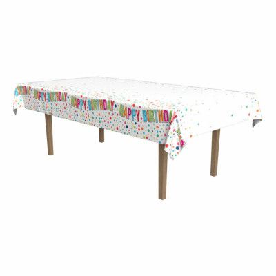 Bordsduk i Plast Happy Birthday