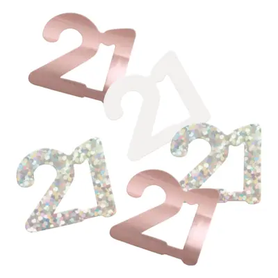 Bordskonfetti 21 Roséguld - 14 gram
