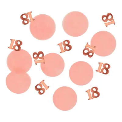 Bordskonfetti Happy 18th Lush Blush - 25 gram