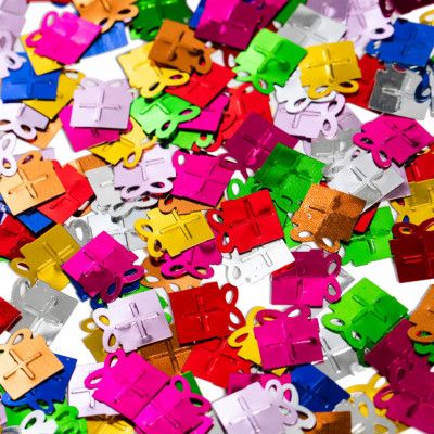 Bordskonfetti Presenter Färgmix Metallic