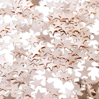 Bordskonfetti Stjärnor Roséguld Metallic - 14 gram