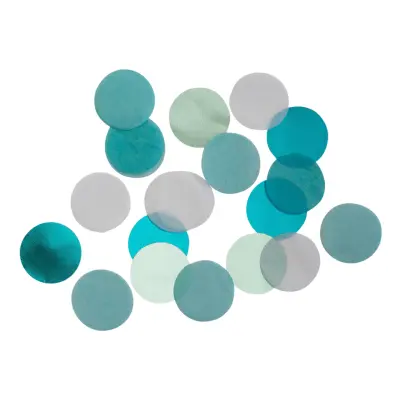 Bordskonfetti Turkos/Blå - 15 gram