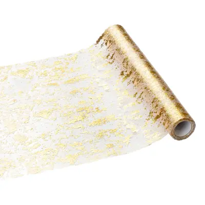 Bordslöpare i Nät Guld Metallic