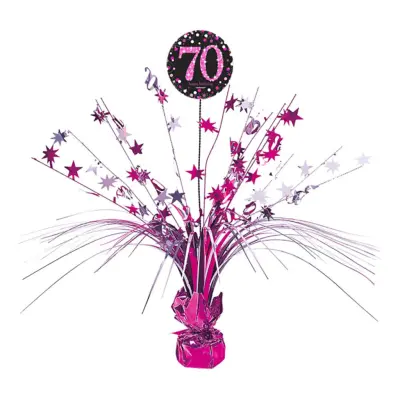 Bordspjäs 70 Svart/Rosa Glitter