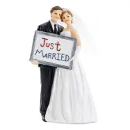 Bröllopsfigur Just Married