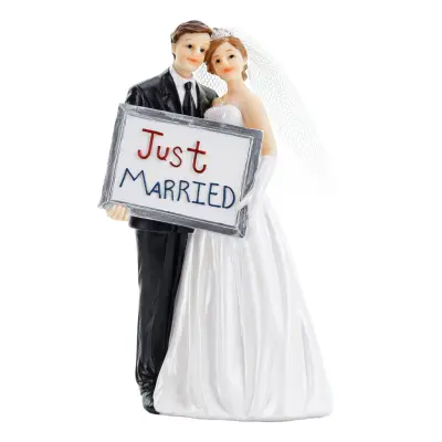 Bröllopsfigur Just Married