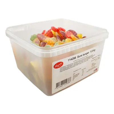 Brynild Sura Frukttungor Storpack - 1,6 kg