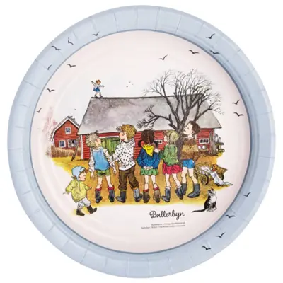 Bullerbyn Papperstallrik 8-pack