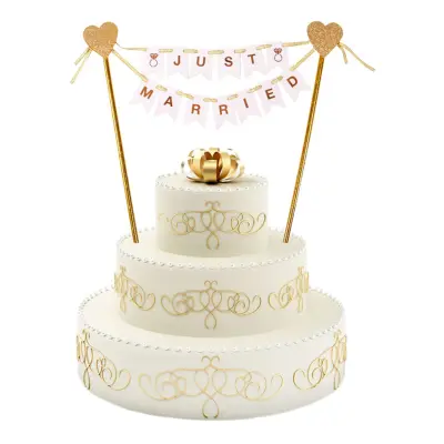 Cake Topper Just Married - 1-pack