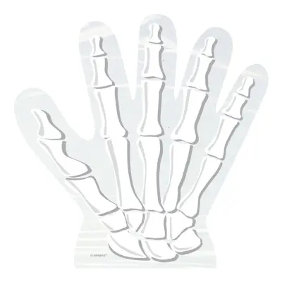 Cellofanpåsar Skeletthand - 10-pack
