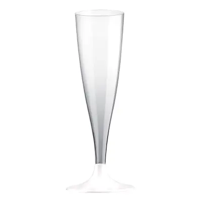 Champagneglas Transparent/Vit - 10-pack