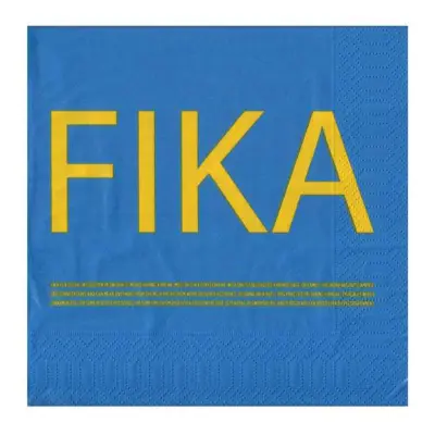 Fika Servetter Blå/Gul - 20-pack