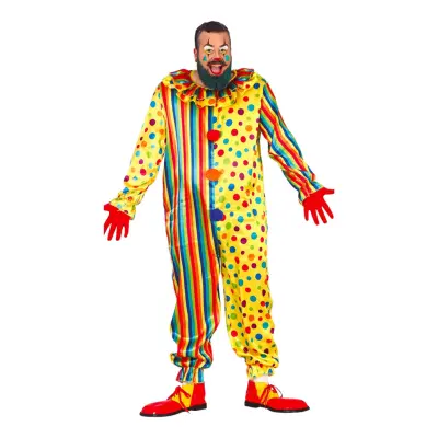 Clown Jumpsuit Maskeraddräkt - X-Large