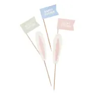 Cocktailpinnar Happy Easter - 12-pack