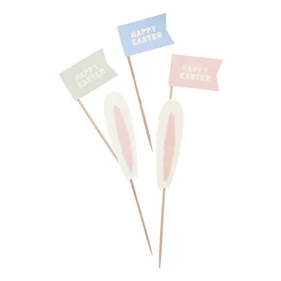 Cocktailpinnar Happy Easter - 12-pack