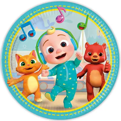 Cocomelon Papperstallrik 23 cm 8-pack