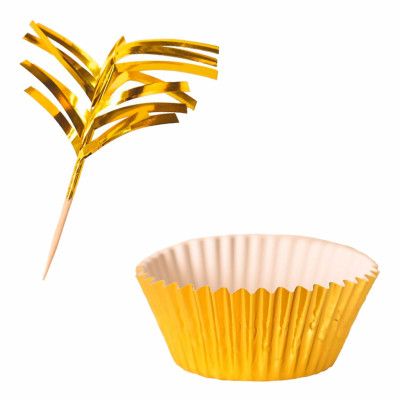 Cupcake Kit Guld Metallic - 24-pack