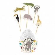 Cupcake Kit Zoo Party - 6-pack