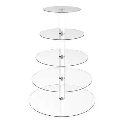 Cupcakeställ i Akrylplast Fem Våningar