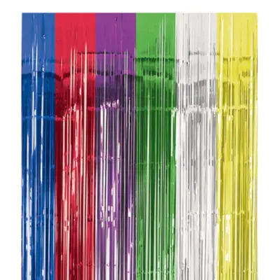 Dörrdraperi Flerfärgad Metallic