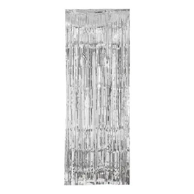 Dörrdraperi Silver Metallic