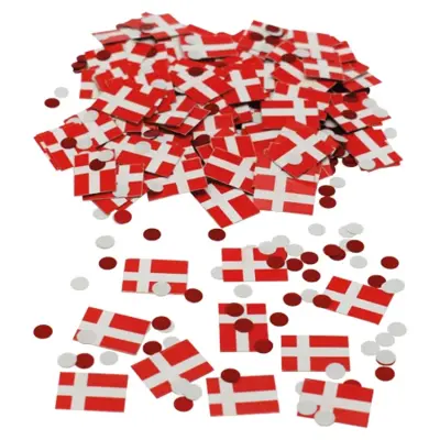 Danska Flaggan Konfetti