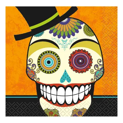 Day of the Dead Kaffeservetter - 16-pack
