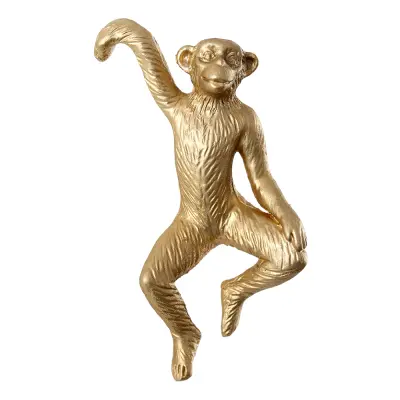 Dekoration Hängande Apa Guld - 3-pack