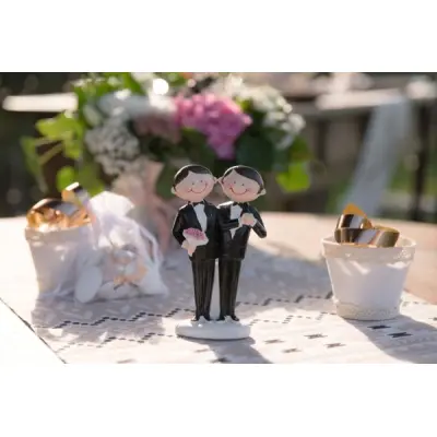 Dekoration till bröllopstårta - Han&Han