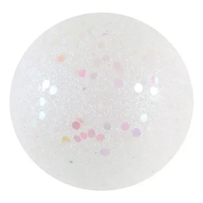 Dekorationsbollar Vit/Glitter - 10-pack