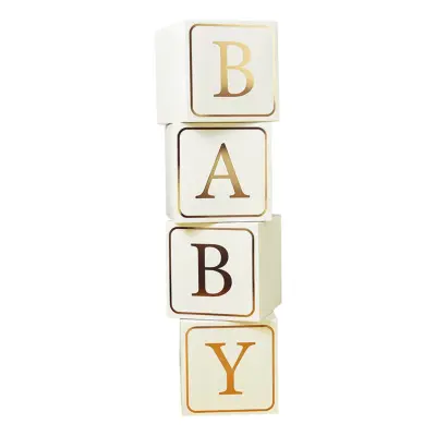 Dekorationsboxar Baby Guld