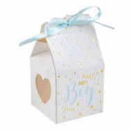 Dekorationsboxar Baby Shower Blå - 6-pack