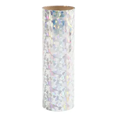 Dekorationsfolie - Silver Holografisk