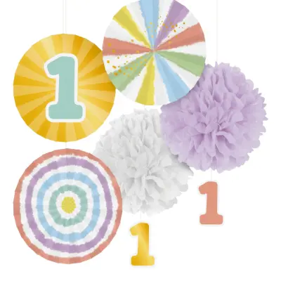 Dekorationskit 1-årskalas Regnbåge