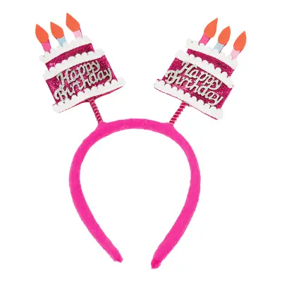 Diadem Happy Birthday med Tårtor - One size