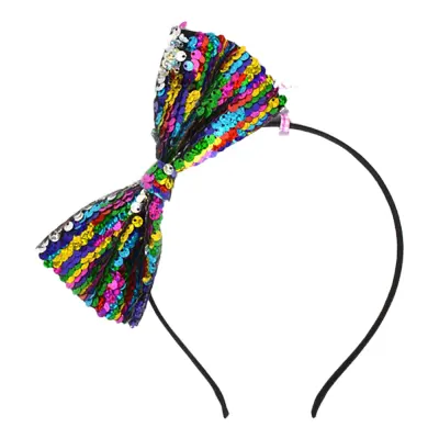 Diadem med Paljettfluga Flerfärgad - One size