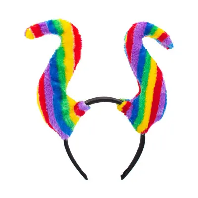 Diadem med Regnbågshorn - One size