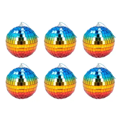 Discokulor Mini Regnbågsfärgade - 6-pack