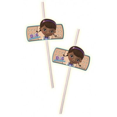 Decorata Disney Doc McStuffins, Sugrör 6 st